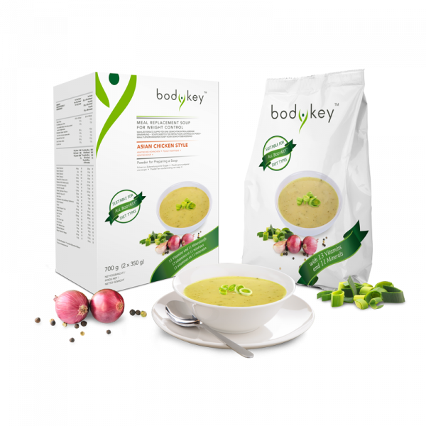 Mahlzeitersatz-Suppe Asiatisches Hühnchen bodykey by NUTRILITE™